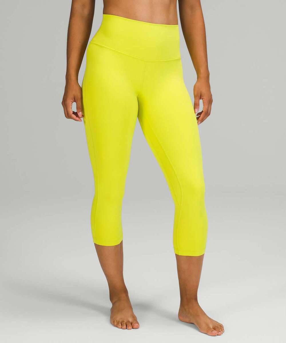 Lululemon Align High-Rise Pant 21" Size 2 Yellow Nulu